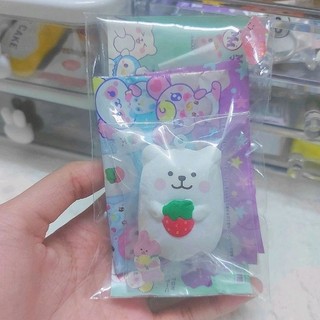 Squishy Gấu Dâu🍓(đọc kĩ mô tả)