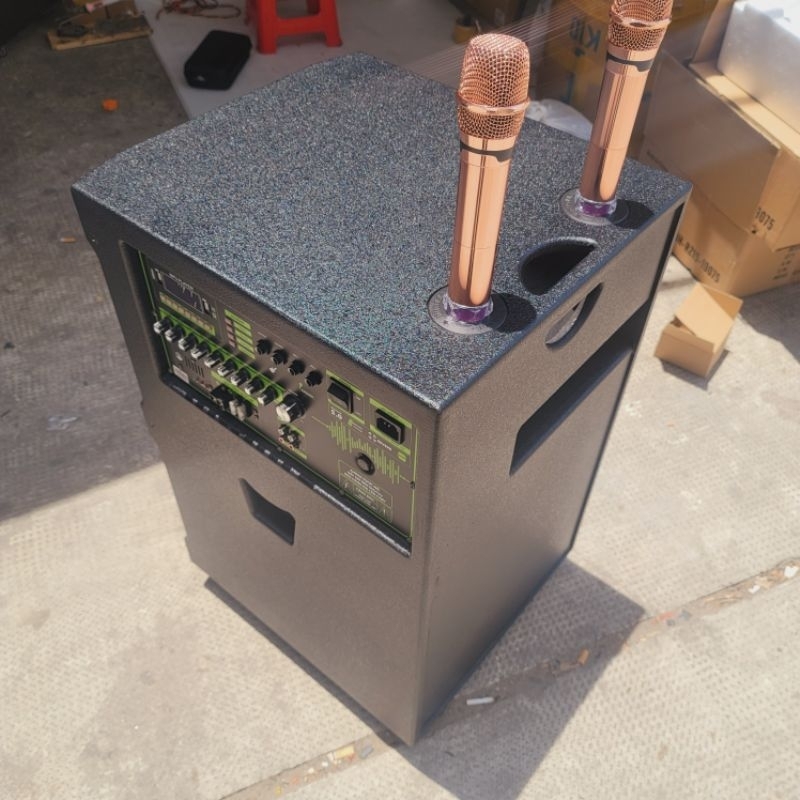 VỎ THÙNG LOA 4T 5T ĐƠN SƠN SẦN ĐẸP,  VÁN MDF 15MM ĐẰY ĐỦ PHỤ KIỆN LƯỚI HỌNG BÁNH XE KÍCH THƯỚC BO MẠCH 19×38