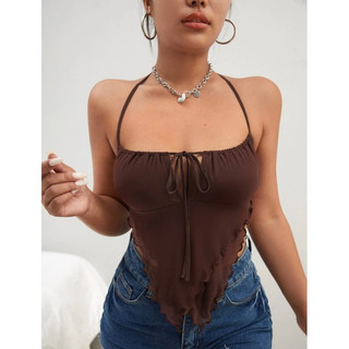 Áo hai dây hở lưng phối lưới #51686