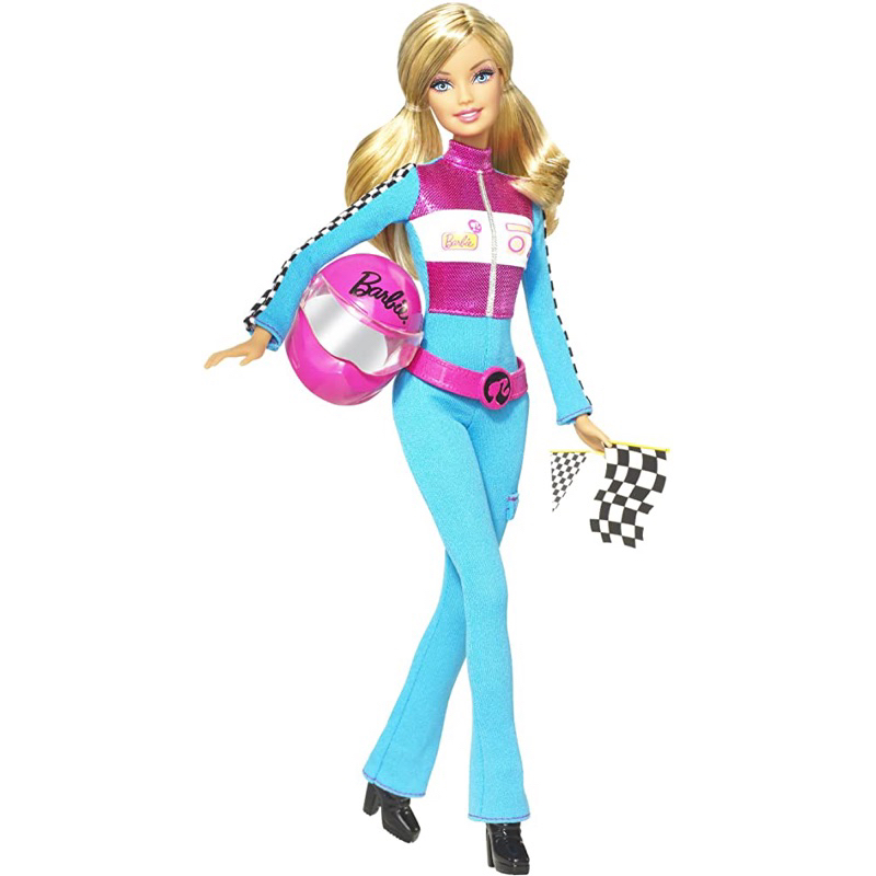 Búp bê Barbie I can be Race Car Driver (no box-full accessorized)