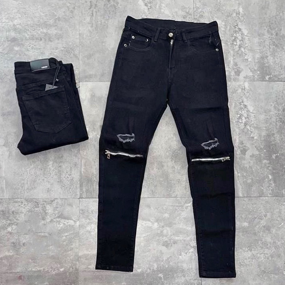 Quần jean nam loang quần bò nam rách khoá gối | BigBuy360 - bigbuy360.vn