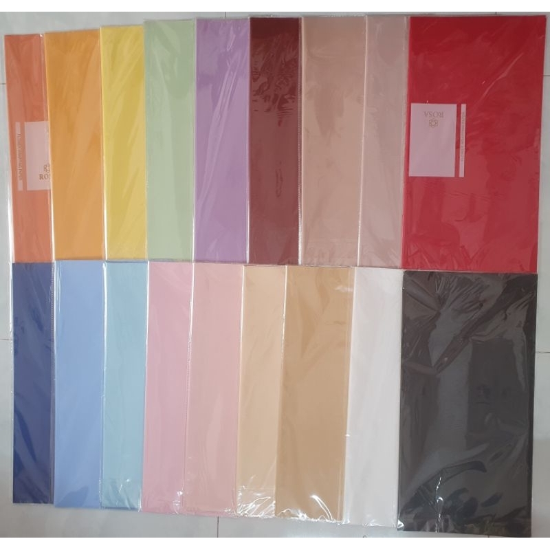 XẤP 20 TỜ GIẤY GÓI 1 MẶT TRƠN BÓNG MỜ ĐỦ MÀU