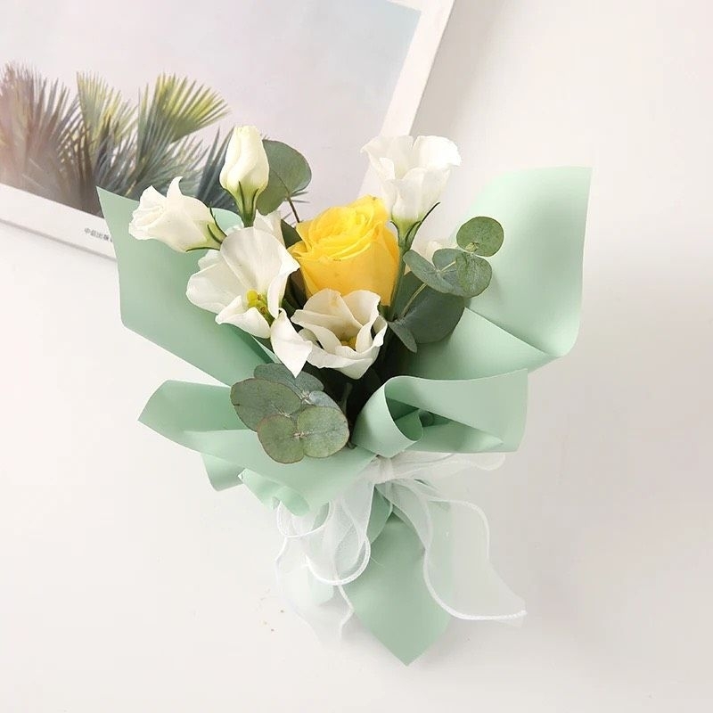 XẤP 20 TỜ GIẤY GÓI 1 MẶT TRƠN BÓNG MỜ ĐỦ MÀU