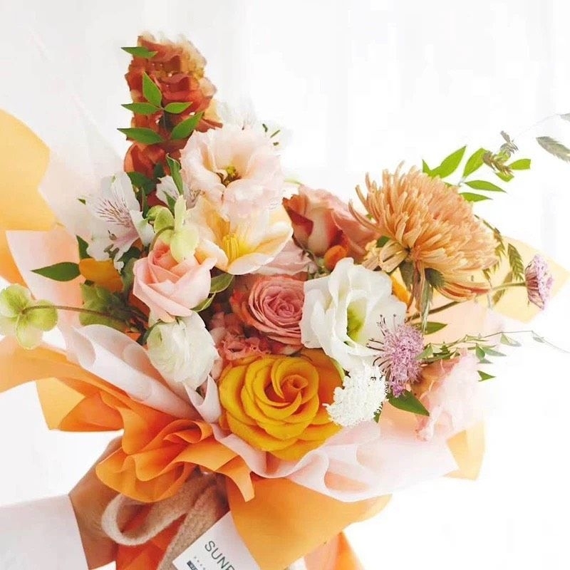 XẤP 20 TỜ GIẤY GÓI 1 MẶT TRƠN BÓNG MỜ ĐỦ MÀU