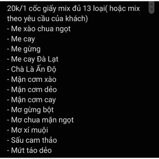 ô mai mix vị