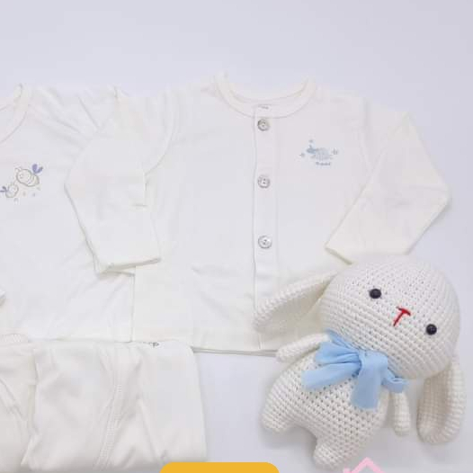 Bộ quần áo sơ sinh newborn Nous cài thẳng chính hãng chất vải petit cho bé trai, bé gái