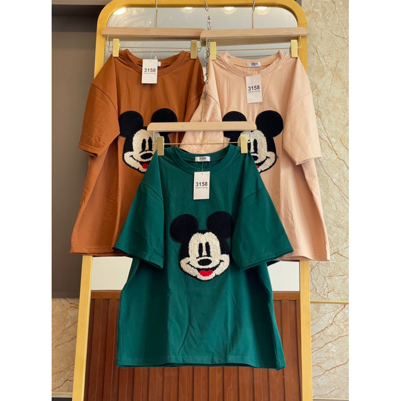 Áo thun 3158 Thêu mickey