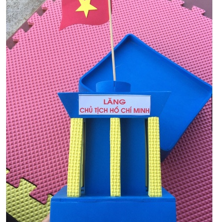 Đồ mầm non - Lăng bác xốp trang trí mẫu trang trí mầm non đẹp