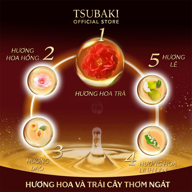 Combo gội xả và kem xả Dưỡng tóc bóng mượt Premium Moist Tsubaki (490mlx2 + 180g)