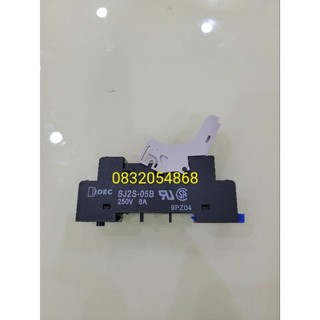 Sj2s-05b đế cắm rơ le idec 8 chân dẹt loại nhỏ, dùng cho rơ le dòng rj2s
