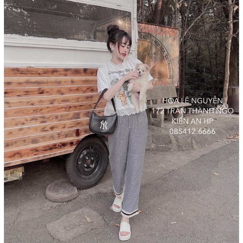 Pijama hàng thiết kế họa tiết cổ tròn gấu ren vải lụa xước Tô Châu cao cấp...Ảnh shop chụp thật ở cuối trang