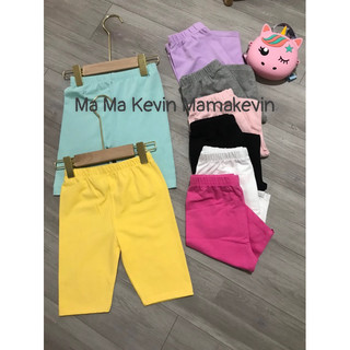 Quần Legging Cho Bé Gái Basic Dáng Lửng  Size 8-20Kg