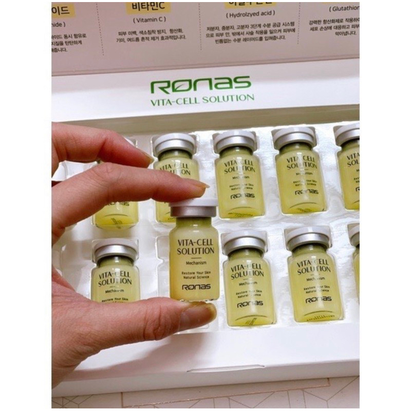 TẾ BÀO GỐC VITAMIN TRẮNG DA GIẢM NÁM RONAS STEM VITA CELL SOLUTION CHÍNH HÃNG KOREA