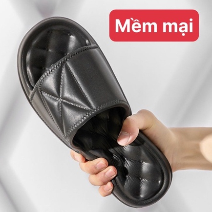Dép Bánh Mì Độn Đế 3cm Dép đúc nguyên khối siêu nhẹ