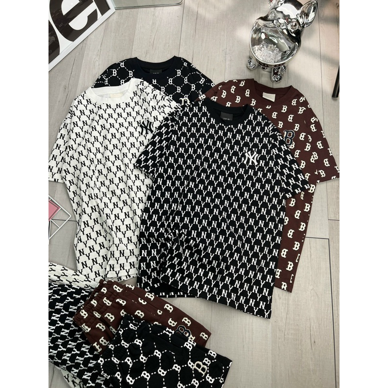 Áo phông/ Áo thun form unisex M.L.B New ss2023 MONOGRAM