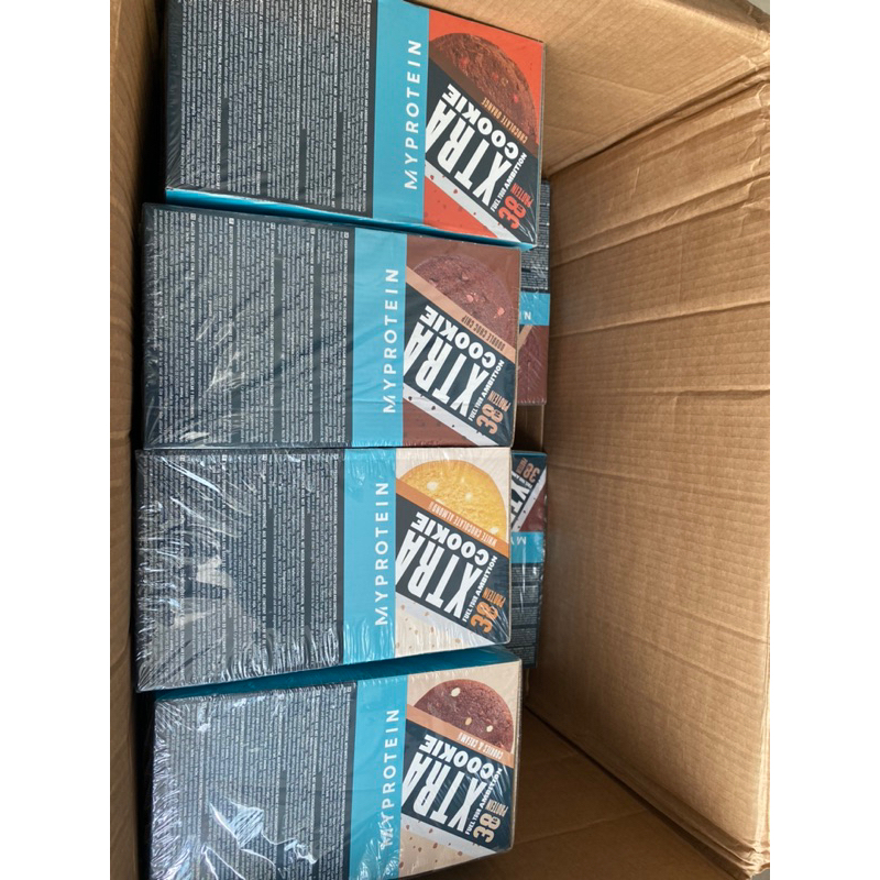 Thanh bánh protein bar năng lượng hộp 12 cái  XTRA COOKIE hàm lương protein cao từ thương hiệu MYPROTEIN