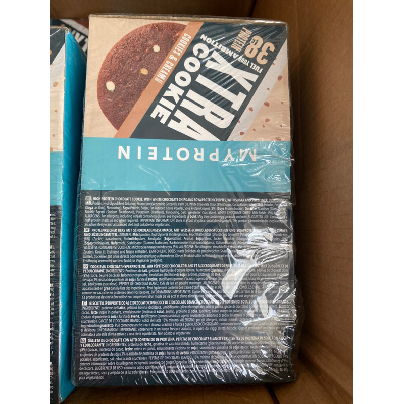 Thanh bánh protein bar năng lượng hộp 12 cái  XTRA COOKIE hàm lương protein cao từ thương hiệu MYPROTEIN