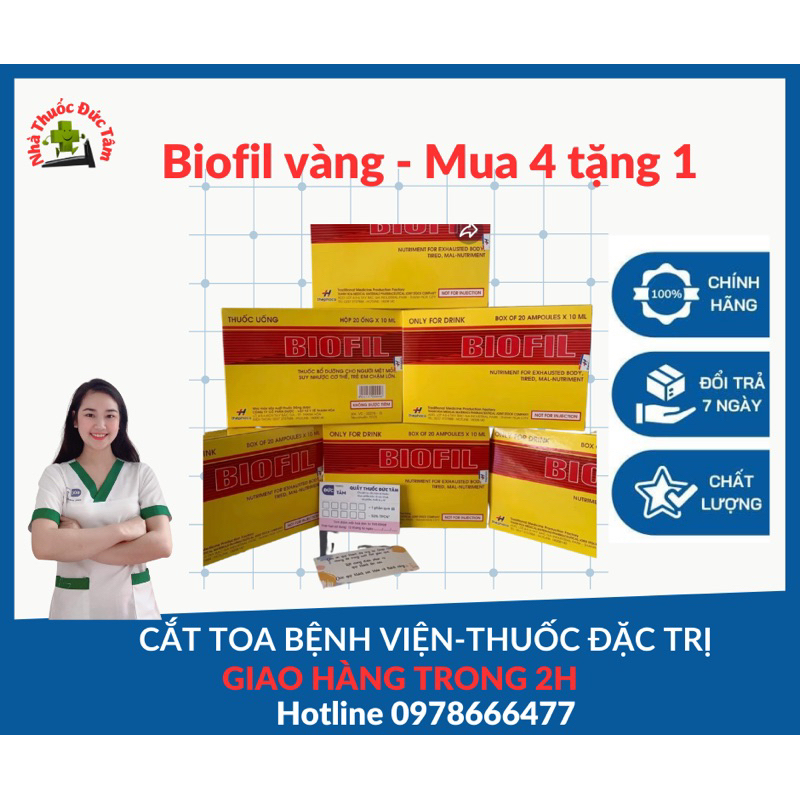 BIOFIL VÀNG -Bé hết biếng ăn  Mua 4+1