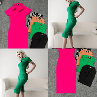 ĐẦM THUN CỔ BẺ CHẤT ĐẸP PHOM ÔM
