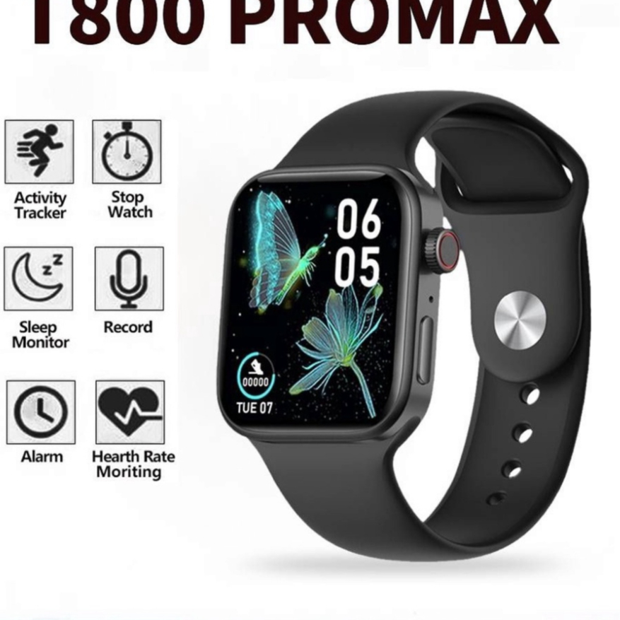 Đồng Hồ Điện Tử Thông Minh Watch T8OO Promax Màn Hình Màu Kiểu Dáng Thể Thao , Kết Nối Bluetooth , Thiết Kế Sang Trọng N