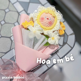 Bó hoa em bé móc len Handmade - Bó hoa Daisy dễ thương
