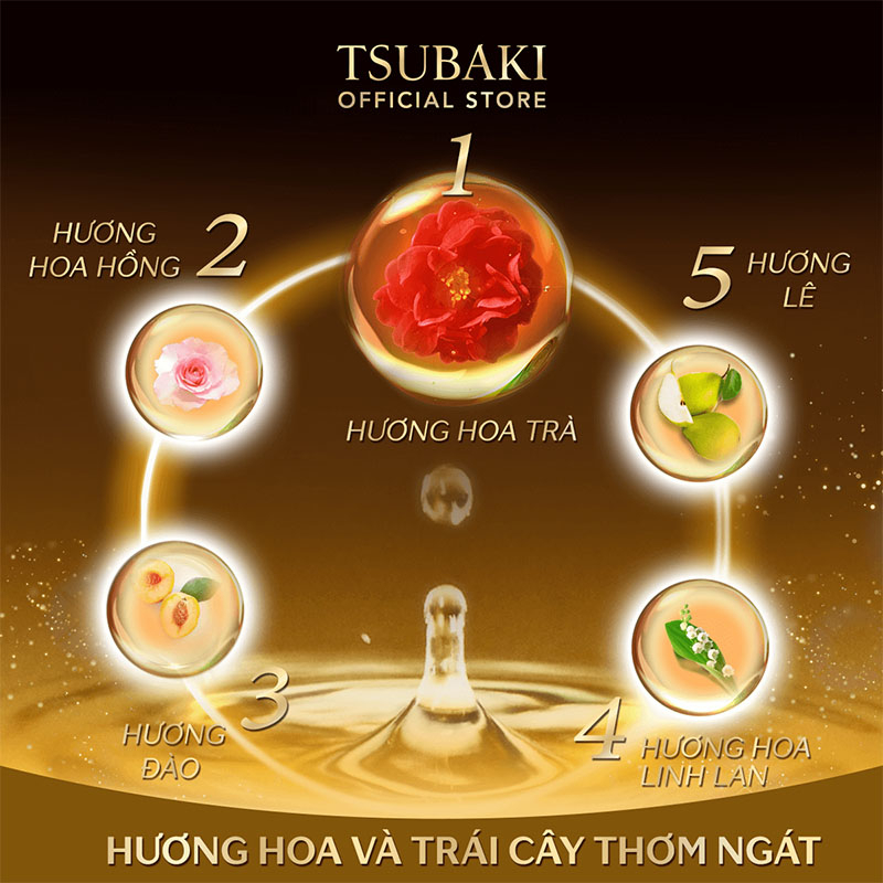 Dầu gội Phục hồi ngăn rụng tóc Premium Repair Tsubaki (490ml/chai)