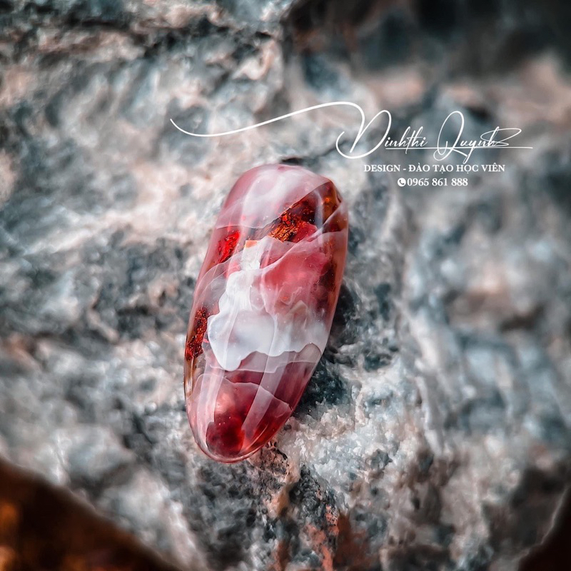 Màu nước vẽ vân đá hũ vuông dẹt