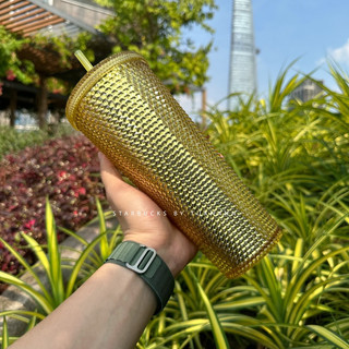 [Chính hãng] Ly Cold Cup Starbucks Studded Bling Gold 710ml