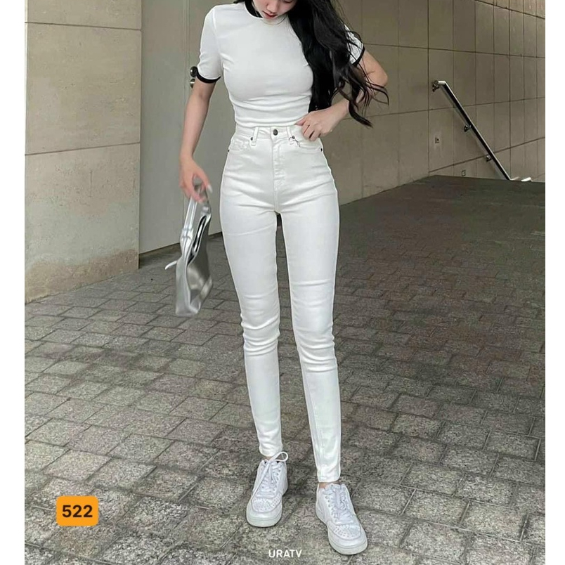 ** 8 MẪU Quần Jean Lưng Cao Hàn Quốc bao đẹp y hình thời trang nhất 2021, chất lượng ( được đổi trả )