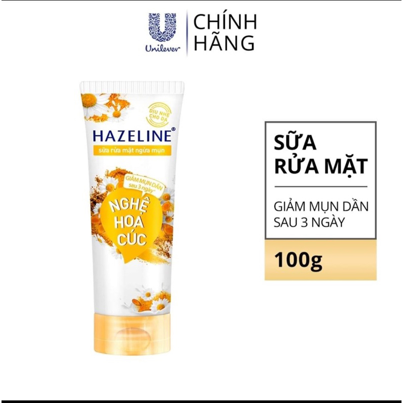 Sữa rửa mặt hazeline