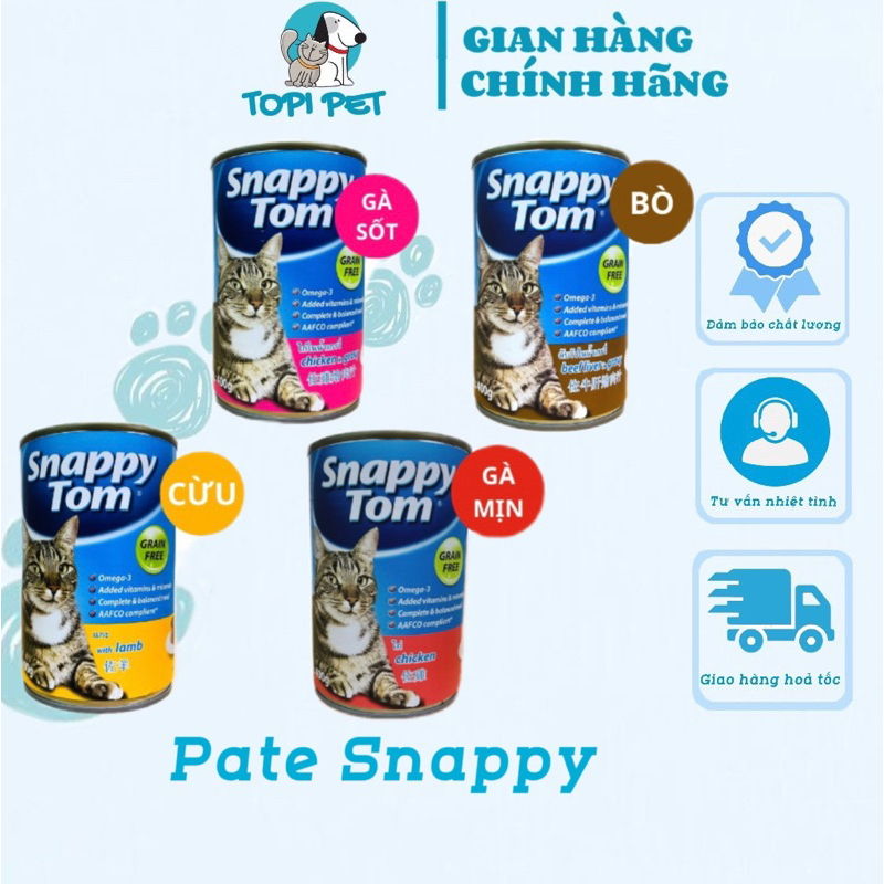 Pate Snappy Tom (lon 400g)