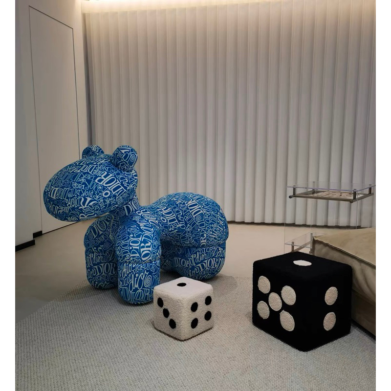 Pony Chair Dior, Ghế Thú Cưng Cao Cấp Decor Nhiều Hoạ Tiết