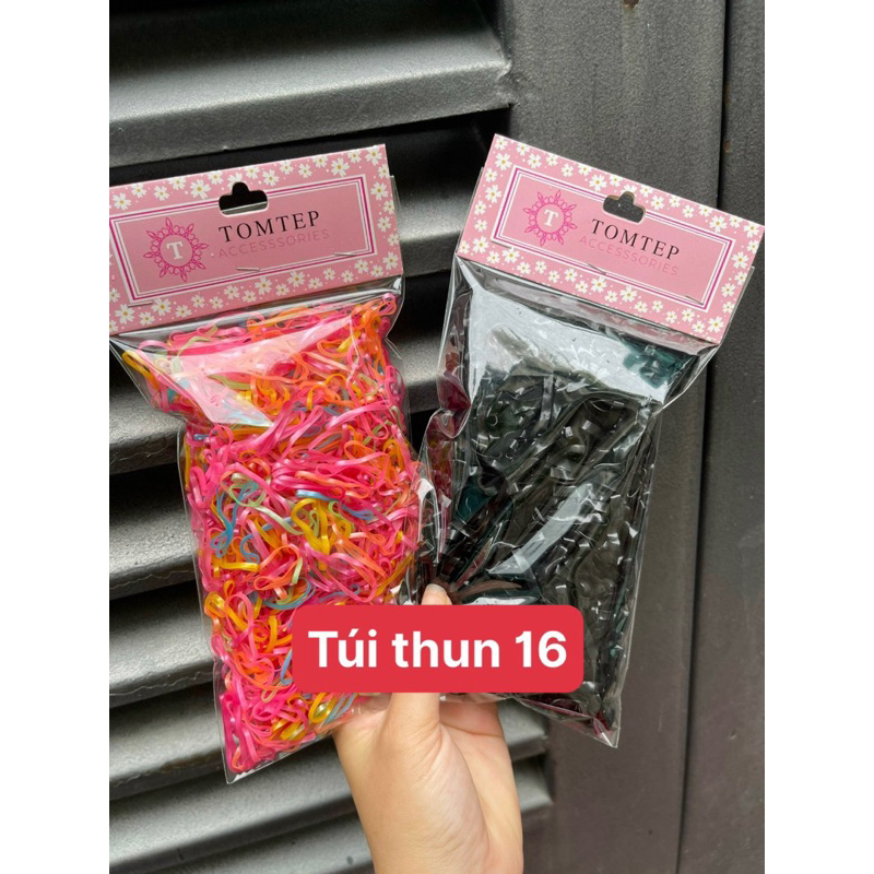 Thun cột tóc màu siêu co giãn dai bền đẹp