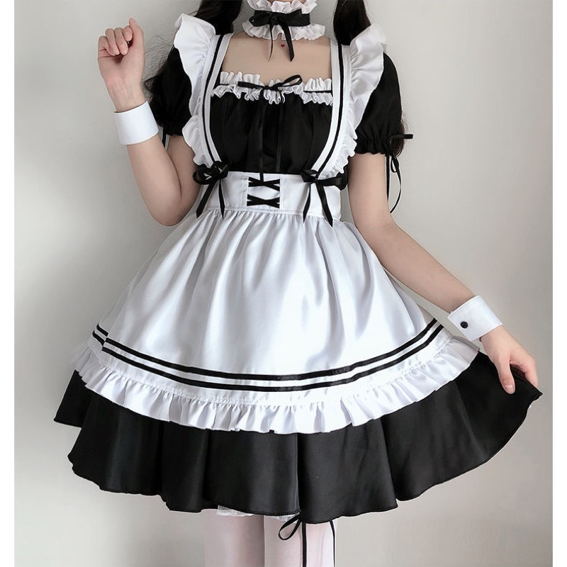 [SẴN] MAID ĐEN CUTE KÈM PHỤ KIỆN | BigBuy360 - bigbuy360.vn