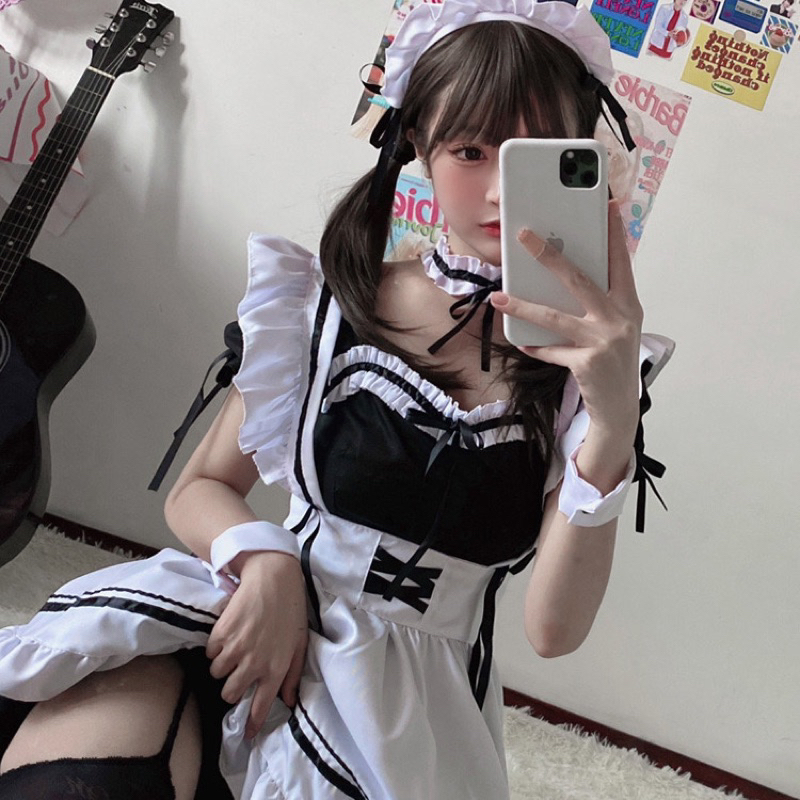 [SẴN] MAID ĐEN CUTE KÈM PHỤ KIỆN | BigBuy360 - bigbuy360.vn