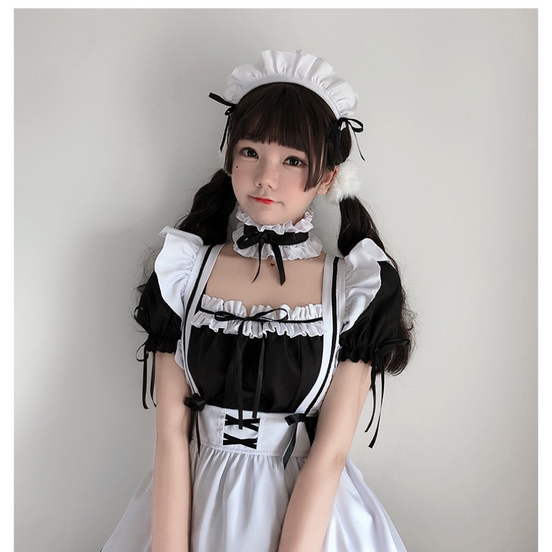 [SẴN] MAID ĐEN CUTE KÈM PHỤ KIỆN | BigBuy360 - bigbuy360.vn