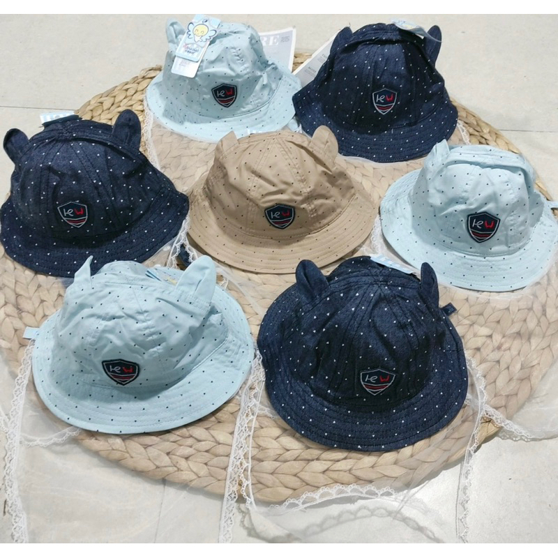 Mũ Cho Bé Sơ Sinh Có Khăn Voan Che Mặt