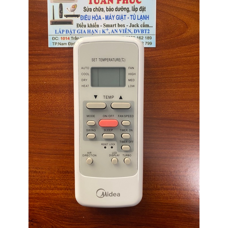 Remote máy lạnh MIDEA, điều khiển điều hoà MIDEA Chính Hãng