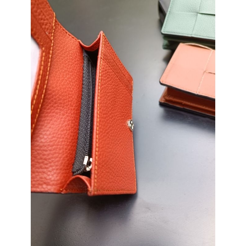 Ví hộp đan tay da thật - Chế tác độc quyền tại Hoahandmads