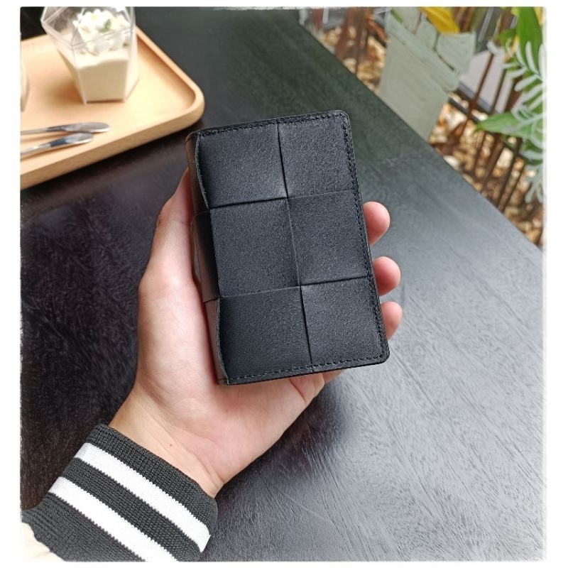 Ví hộp đan tay da thật - Chế tác độc quyền tại Hoahandmads