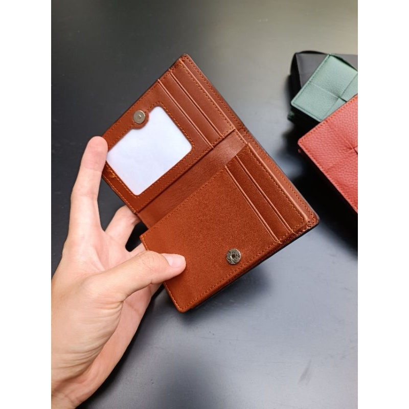 Ví hộp đan tay da thật - Chế tác độc quyền tại Hoahandmads