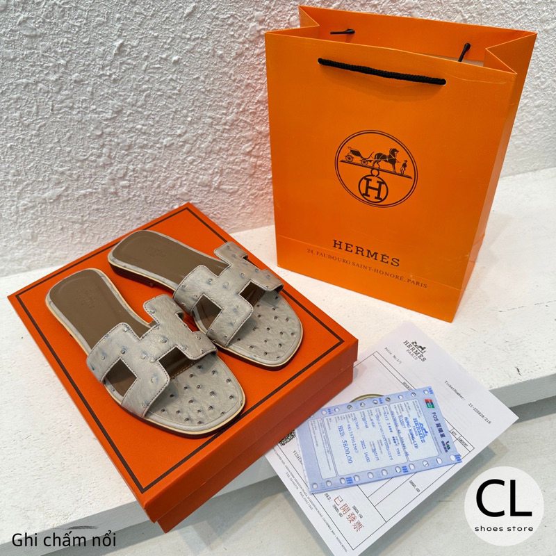 Dép lê Hm da hạt chấm nổi G52 fullbox