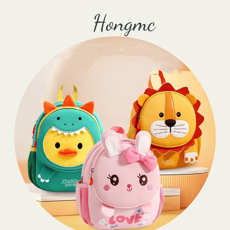 Balo cho bé mầm non, Balo nhà trẻ, Hongmc02