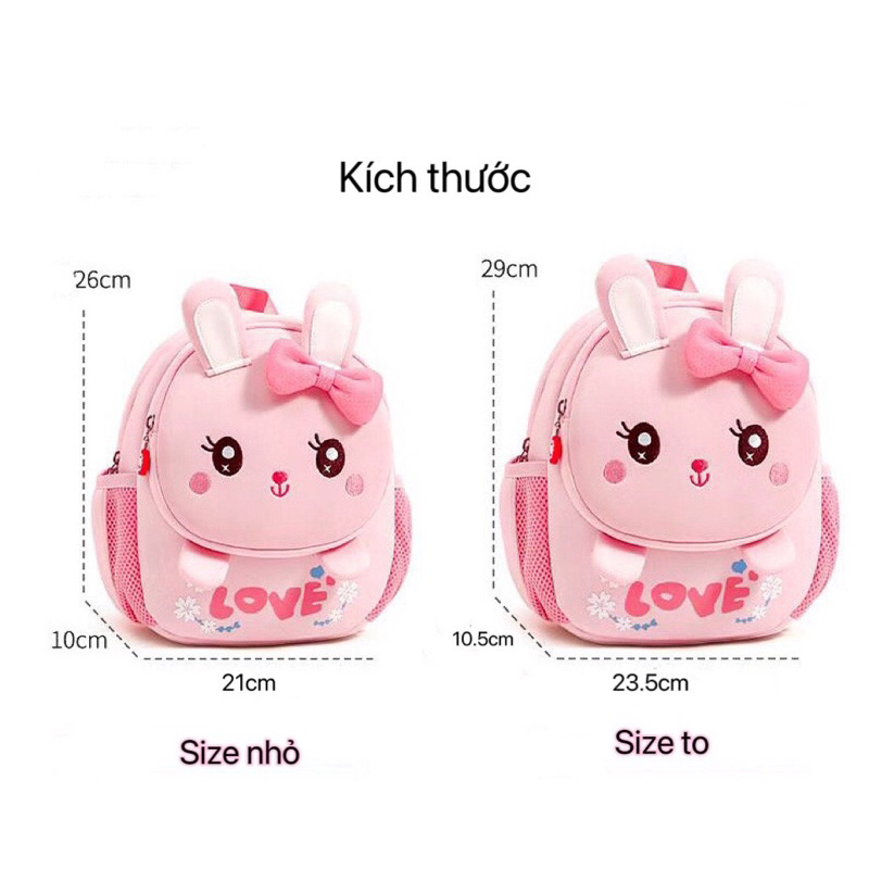 Balo cho bé mầm non, Balo nhà trẻ, Hongmc02