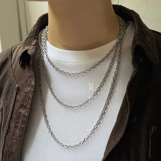 Dây chuyền xích mài góc cạnh 4li Madde/ high chain 4li necklace