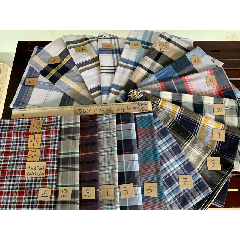 Khổ 1mét x1,5mét vải sơ mi 100% cotton giá thanh lý có thể may quần đùi, váy ngắn hoặc đồ cho bé
