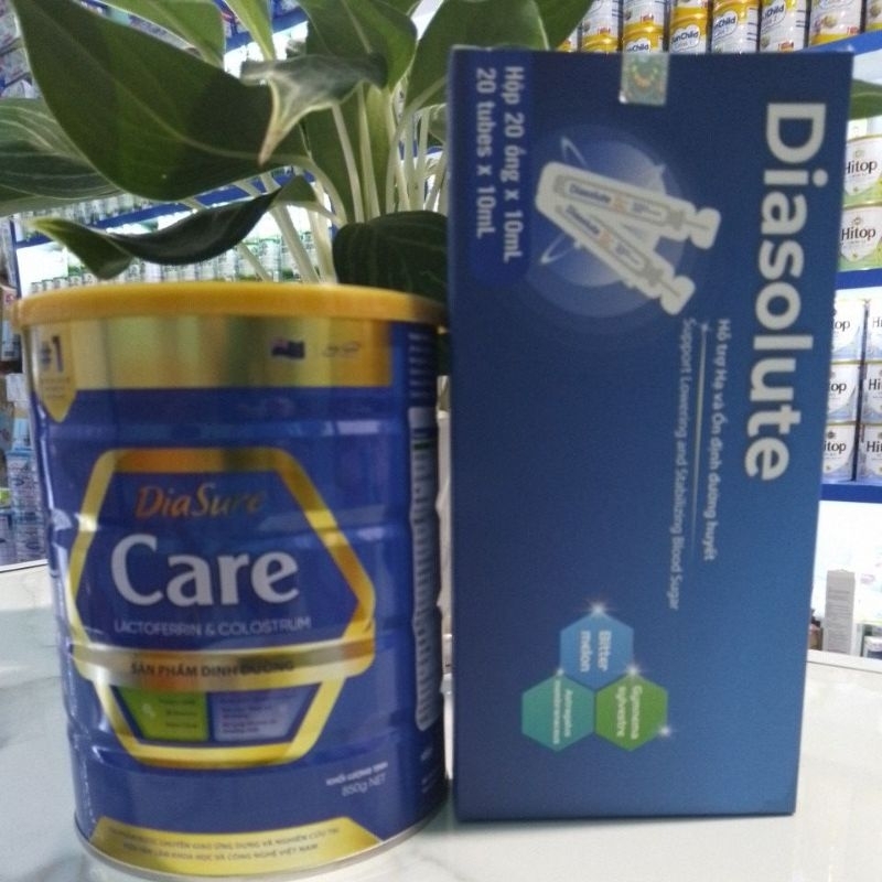 Sữa Diasure Care dành cho người già 850g(tặng kèm 1 hộp Diasolute)