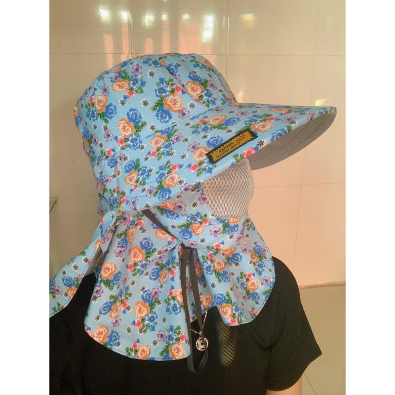 🔥NÓN CHỐNG NẮNG🌞Che mát Full Mặt/Cổ/Vai Có dây rút+ lưới thông hơi