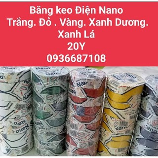 Băng keo điện màu xanh dương nano tô nga dũng 20 ya