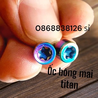 1 cặp ốc titan bông mai hoa thị TITAN  +  kèm lục giác